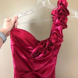 Deep pink cocktail dress